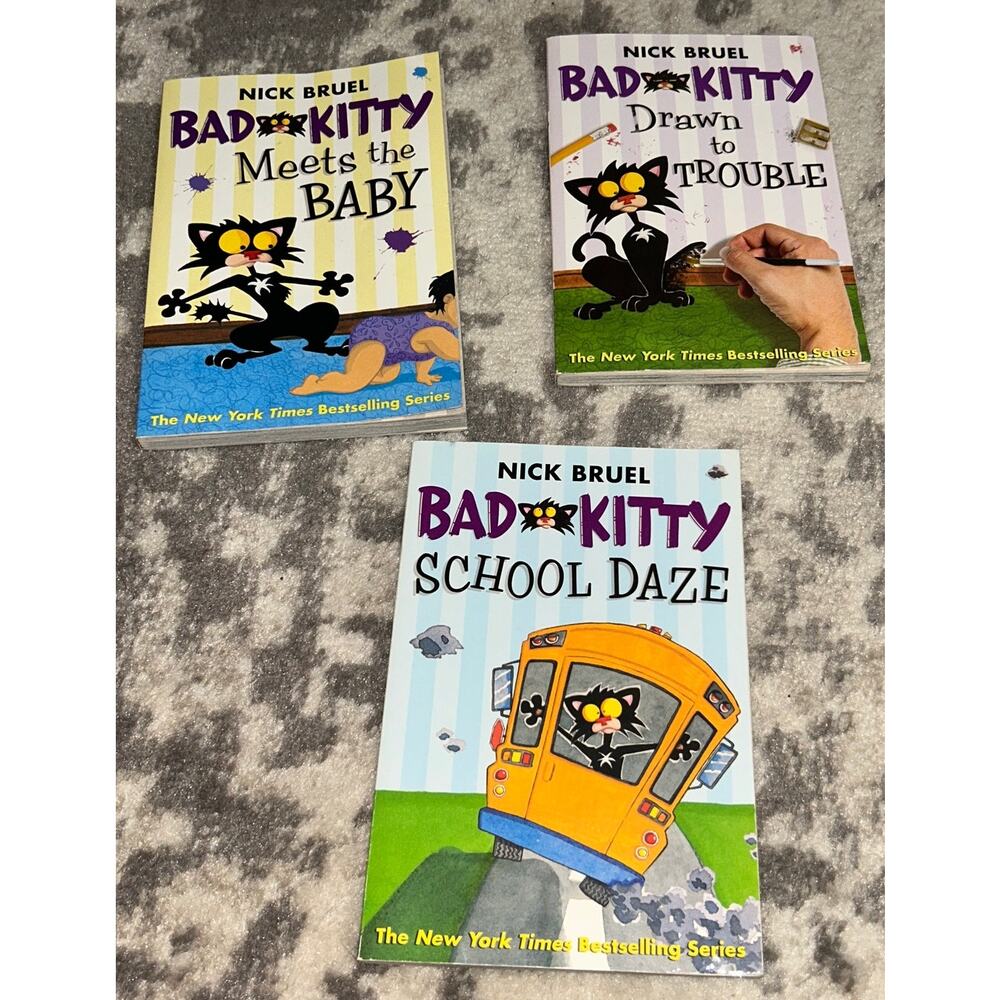 Scholastic Three Bad Kitty Books